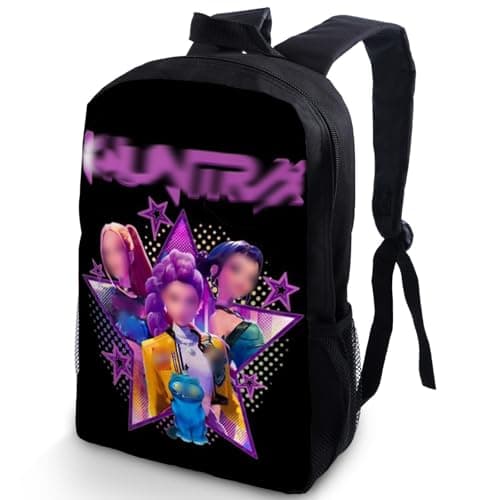 Image of Heartsking Demon School Bag, 14.5inch Cool Backpack Boys Girls, Kids Lightweight School Bag, Children Rucksack Casual Travel Bag, Adjustable Straps