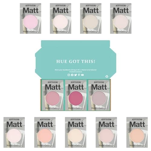 Image of Rust-Oleum Wall Paint in Matt Finish - Sweet Pinks Tester Box