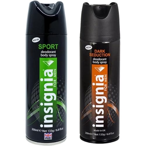 Image of Men’s Sport & Dark Seduction Deodorant Spray Bundle – Pack of 2 x200mL Each Body Spray, Fresh & Spicy Citrus Fragrance, Long-Lasting Freshness