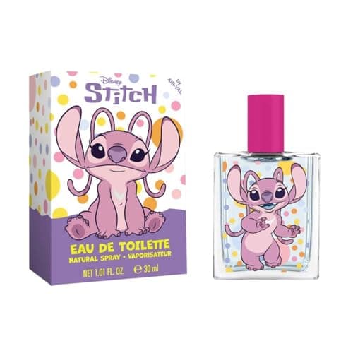 Image of Disney Stitch Angel Children Eau de Toilette Natural Perfume Spray | Vegan, Cruelty-Free, Dermatologically Tested EDT Spray for Kids & Teens | Stain-Free Perfume | Safe Daily Fragrance Gift, 30ml