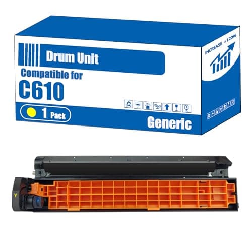 Image of Compatible for Okidata OKI C610 Drum Unit C610 C610dn C610dtn Printers, High Yield 20000 Pages, Accurate Imaging Rich Colors (1 Pack Yellow)