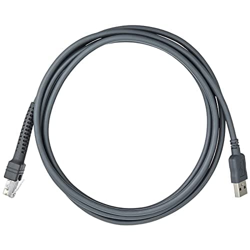 Image of SOTESIN USB Cable for Symbol Zebra Motorola Barcode Scanner, USB to RJ45 Cable, CBA-U01-S07ZAR LS2208-SR DS2208 DS8178 LS1203 LS4208 DS4208 DS9208 DS4308 LI4278 (2M/7FT Flatted USB Port)