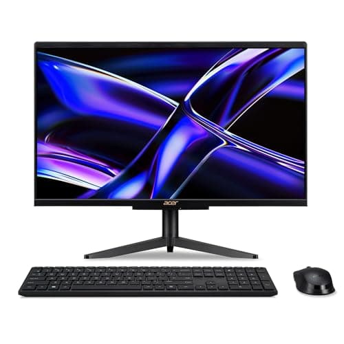 Image of ACER Aspire C24-1800 All-in-One Desktop - Intel Core i5-12450H, 8GB, 512GB SSD, Integrated, 23.8" Full HD, Windows 11, Black