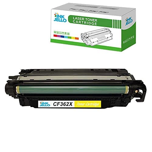 Image of InkJello Compatible Toner Cartridge Replacement for HP Colour LaserJet Enterprise M552dn M553 M553dn M553n M553x Flow MFP M577c MFP M577dn MFP M577f MFP M577z CF362X (Yellow)