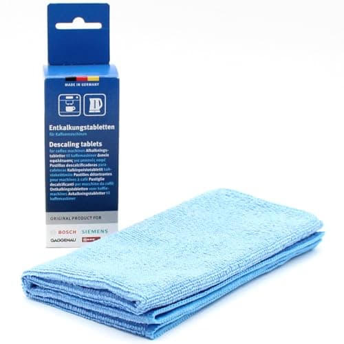 Image of PakTrade Care set: 6 Descaling Tablets For Coffee Machines + Microfiber Cloth, compatible with Siemens EQ-Serie, EQ, EQ6, EQ9, EQ900