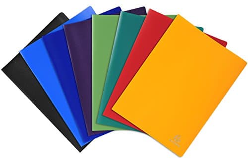 Image of Exacompta - Ref 8560E - Soft PP Welded Display Book - Suitable for A4 Documents, Lightweight, 60 Pockets, 120 Viewing Pages - Assorted Cover Colours (Pack of 8)