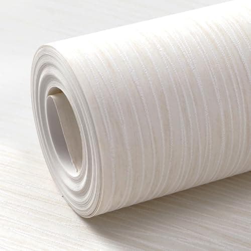 Image of Mix Plain Stripe Textured Thick Wallpaper 3D Embossed Modern Minimalist Wallpaper Roll Striped Flocking Wallcoverings No Match Irregular Stripes Wallpapers for Bedroom Living Room Lounge Hall Beige