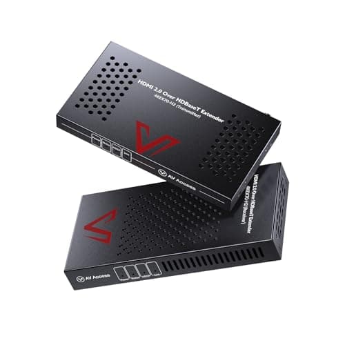 Image of AV Access Professional UHD 4K60Hz (HDBaseT) HDMI 2.0 Extender Up to 70M(230ft), 4K@30Hz HDR10 and 3D, Zero Latency over Cat5e/6/6a/7, Auto EDID Management, HDCP 2.2, 2-Way PoE + IR + RS232