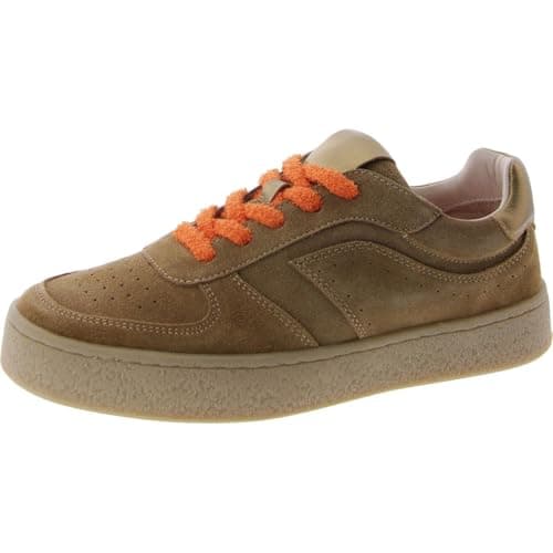 Image of Steve Madden Women's Brayan Sneaker, Tan Suede, 5 UK
