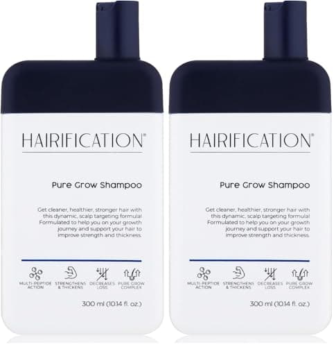 Image of Hairification Pure Grow Shampoo for Women, Boosts Volume, Reduces Hair Loss and Increases Growth, 300ml (Pack of 2)