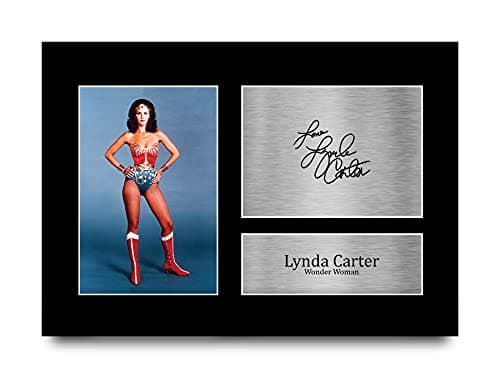 Image of HWC Trading A4 Lynda Carter Original Wonder Woman Gifts Printed Signed Autograph Picture for TV Show Fans