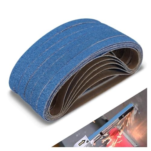 Image of 13 x 457 MM Sanding Belts, 36 Pcs 40 Grit, Zirconia Sanding Belts for Heavy-Duty Metal Polishing, Woodworking, Deburring