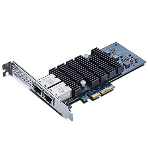 Image of 10Gtek 10Gb PCI-E NIC Network Card, Dual Copper RJ45 Port, with Intel X550-AT2 Controller, PCI Express Ethernet LAN Adapter Support Windows Server/Linux/ESX, Compare to Intel X550-T2