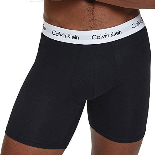 Image of Calvin Klein Men's 3 Pack Cotton Stretch Boxer Briefs, White/Grey/Black, Medium