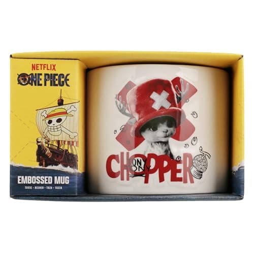 Image of Paladone One Piece Chopper Embossed Ceramic Mug, 400ml Character Drinkware, Officially Licensed