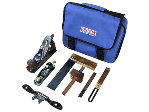 Image of Faithfull FAICARPBAG 7 Piece Carpenters Tool Set WIth Carry & Storage Case,Blue