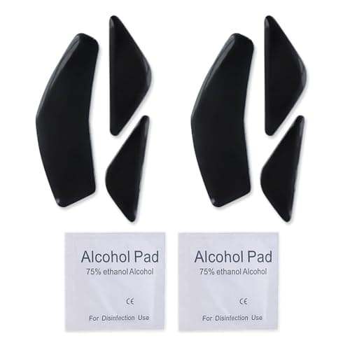 Image of HUYUN Black Mouse Skates & Feet for SteelSeries Rival 600 & 650 (2 Sets)