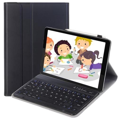 Image of leleyo Tablet Keyboard Case for Huawei MatePad T8 8 inch Smart Cover Magnetic with Removable Wireless Bluetooth Keyboard for Huawei MatePad T8 8" 2020/C3, Black