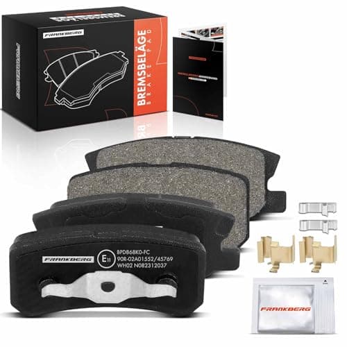 Image of Frankberg Brake Pad Set incl. 4x Pads Rear Compatible with ASX GAW Sebring JS Pajero IV V8W V9W Caliber Pajero III V6W V7W Replace# K68028671AA