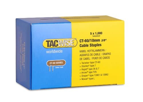 Image of TACWISE CT-60 10MM DP STAPLES GALVENISED B/5000