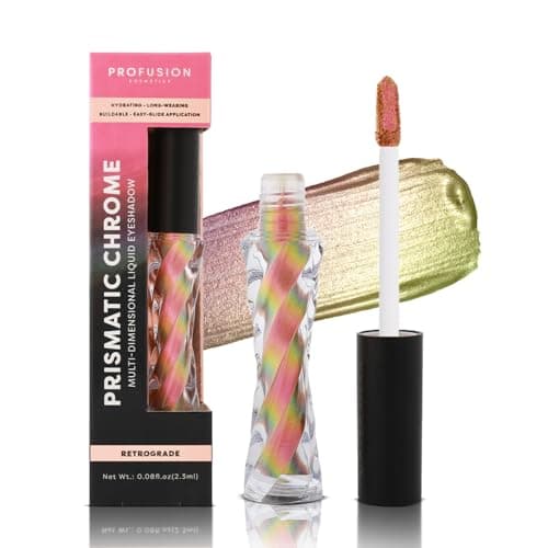 Image of Profusion Cosmetics Prismatic Chrome 6 Shades Liquid Eyeshadow, Glam Up Your Look and Get Stunning Shades Inside, Stand Out All Day and Shine with Premium Beauty Tools
