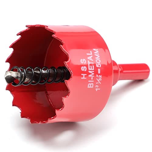Image of 50mm Hole Saws Cutter, HSS Bi-Metal Drill Bit for Wood, Plastic, UPVC, Fiberglass and Plasterboard