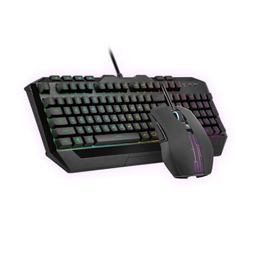 Image of Cooler Master Devastator 3 RGB Gaming Keyboard | Mouse Combo, 6-Zone RGB Keyboard, 26-Key Rollover, Ambidextrous Mouse, 5-Zone RGB Mouse, Optical Sensor, 4800 DPI, Dedicated Media Keys