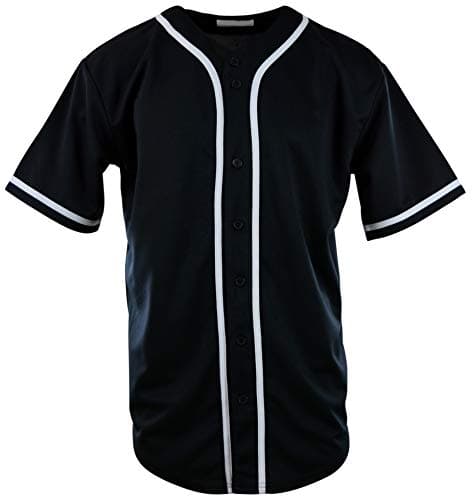 Image of ChoiceApparel Mens Baseball Team Jerseys - black - Medium
