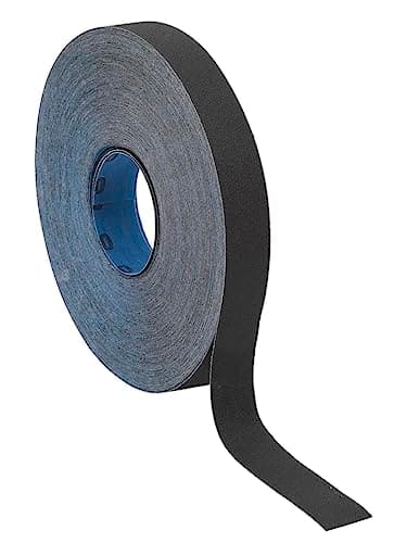 Image of Sealey ER252580 Emery Roll Blue Twill 25mm x 25mtr 80Grit , Black