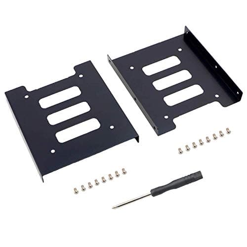 Image of SAISN Mounting Bracket Adapter HDD SSD 2.5 to 3.5 Adapter Hard Drive Holder (2 Pack)