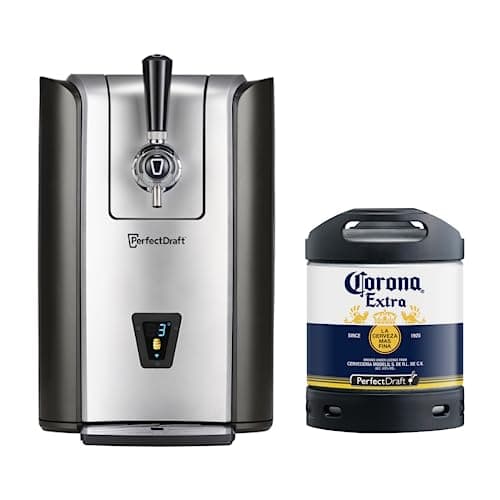 Image of PerfectDraft Pro beer bundle with Corona 6L keg, Philips home dispenser.