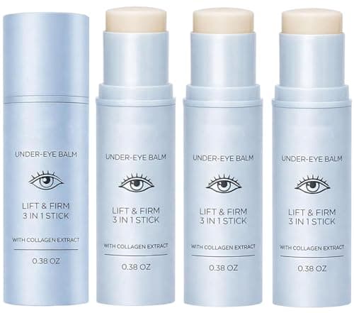Image of Luxe Korean Under Eye Balm, Luxe Eye Cream, Hydrating Eye Balm Stick for Mature Skin, Korean Eye Cream, Multi 3 in 1 Triple Action Eye Cream with Collagen, Firming & Smoothing Eye Care Stick (3PCS)