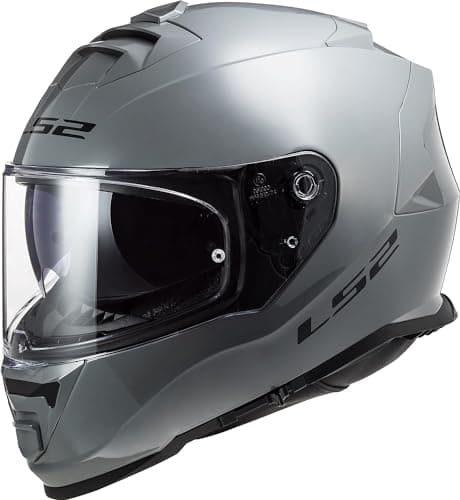 Image of LS2 FF800 STORM II Dual Visor Full Face Motorcycle Helmet. SOLID NARDO GREY (XXL) 63-64cm