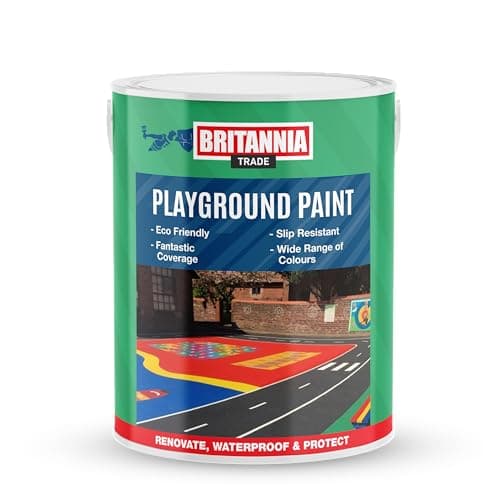 Image of AQUASHIELD Britannia Paints Playground Paint Yellow 5 Litres - Bright & Stimulating Colours - Water Based