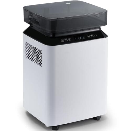 Image of Kalopsia Smart Commercial Dehumidifier with Pump: 80L/Day Energy-Efficient Humidity Control Compressor 8L Water Tank Clothes Drying Quiet for Home Damp Basement Bathroom Garage Warehouse