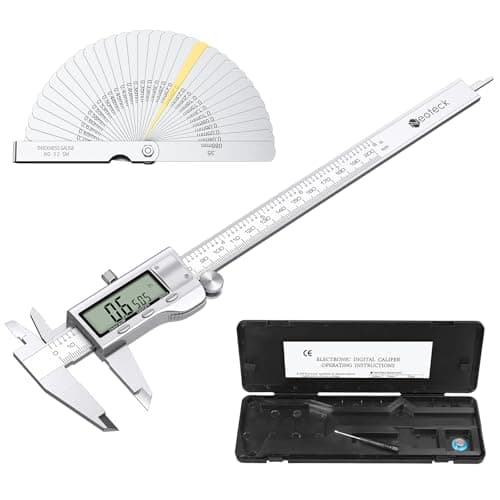 Image of Neoteck 200mm/8 inch Digital Vernier Caliper and Feeler Gauge Set Stainless Steel Electronic Caliper Fractions/Inch/Metric Conversion Measuring Tool