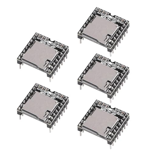 Image of Mini MP3 DFPlayer Module Binghe 5pcs Mini MP3 Player Mini DFPlayer MP3 Player Development Boards with TF Card Compatible with Arduino