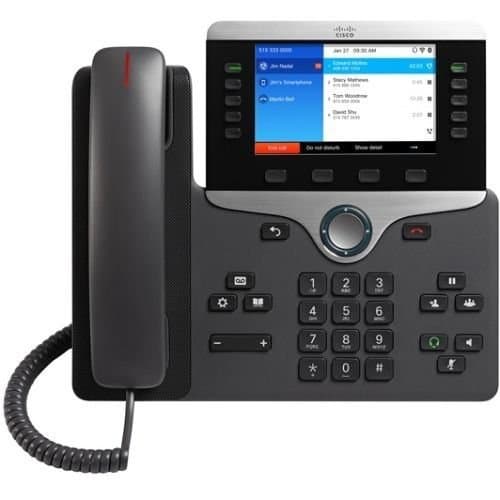 Image of Cisco 8861 Ip Phone - Cable - Wall Mountable, Desktop - Black - 5 X Total Line - Voip - Caller Id -