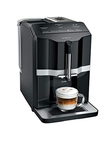 Image of Siemens TI351209GB EQ.300 Bean to Cup Fully Automatic Freestanding Coffee Machine - Black