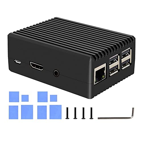 Image of Geekworm P252 Aluminium Cooling Case for Raspberry Pi 3 Model B+ & 3B, Passive Heat Sink Metal Housing