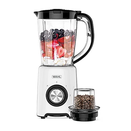 Image of Wahl Table Blender, 1.5 Litre, Plastic Jug, Grinder Attachment, 2 Speed, Pulse Setting, Dishwasher Safe Parts, Easy Clean, Stain Resistant, Make Smoothies Shakes Soups Sauces, Quick Blending