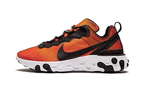 Image of Nike Nike React Element 55 Prm Su19, Men's Track & Field Shoes, Multicolour (Black/Black/Tour Yellow/White 1), 6 UK (39 EU)
