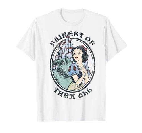 Image of Disney Snow White Fairest Of Them All Vintage Portrait T-Shirt