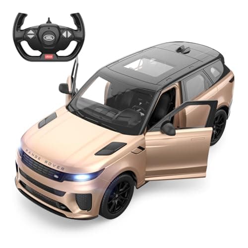 Image of RASTAR Land Rover RC Car 1/14 Range Rover Sport SV Remote Control Car for Adults Boys Golden Model Car 2.4G Doors Open