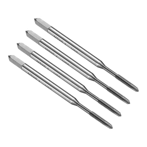 Image of sourcing map 4pcs Spiral Point Thread Taps, Metric M2 x 0.4 H2 TICN Coated Machine Screw Tap Tapping Bit Threading Repair Tool, M2 High-Speed Steel (HSS)