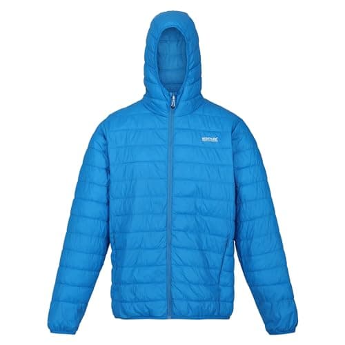 Image of Regatta Mens Hillpack Hooded Lightweight Jacket (S) (Indigo Blue)