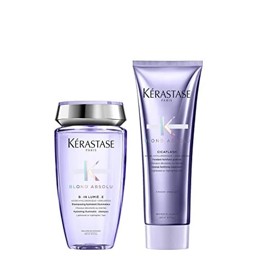 Image of Kérastase Blond Absolu Bain Lumiere 250ml & Blond Absolu Cicaflash Conditioner 250ml Duo
