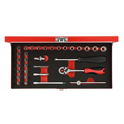 Image of GEDORE Red Socket Spanner Set 1/4 Inch 32-Piece in High-Quality Metal