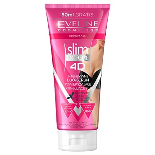 Image of Eveline Cosmetics Slim Extreme 4D Intensive Bust Enhancement & Firming Serum with BEE-TOX LIFT™, 200 ml - Breast Firming, Anti-Aging & Cellulite Reduction