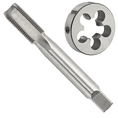 Image of Aceteel M24 X 2.0 Metric Tap and Die Set, M24 x 2.0mm HSS Machine Threading Tap and M24 x 2.0mm Alloy Tool Steel Round Threading Die Right Hand
